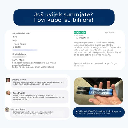 ORYLO | ScratchX™ | Trenutačno Uklanjanje Ogrebotina s Automobila